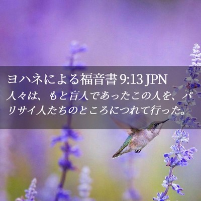 Picture 02 - ヨハネによる福音書 9:13 JPN - 人々は、もと盲人であったこの人を - Bible Verse Picture
