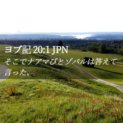 Picture 02 - ヨブ記 20:1 JPN - そこでナアマびとゾパルは答えて言 - Bible Verse Picture