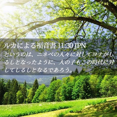 Picture 02 - ルカによる福音書 11:30 JPN - というのは、ニネベの人々に対して - Bible Verse Picture