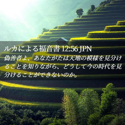 Picture 02 - ルカによる福音書 12:56 JPN - 偽善者よ、あなたがたは天地の模様 - Bible Verse Picture