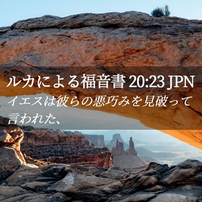 Picture 02 - ルカによる福音書 20:23 JPN - イエスは彼らの悪巧みを見破って言 - Bible Verse Picture