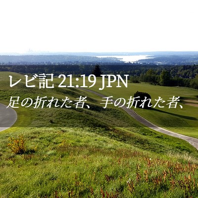 Picture 02 - レビ記 21:19 JPN - 足の折れた者、手の折れた者、 - Bible Verse Picture