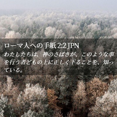 Picture 02 - ローマ人への手紙 2:2 JPN - わたしたちは、神のさばきが、この - Bible Verse Picture