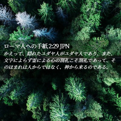 Picture 02 - ローマ人への手紙 2:29 JPN - かえって、隠れたユダヤ人がユダヤ - Bible Verse Picture