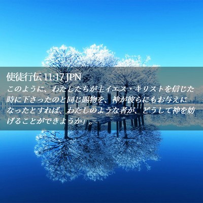 Picture 02 - 使徒行伝 11:17 JPN - このように、わたしたちが主イエス - Bible Verse Picture