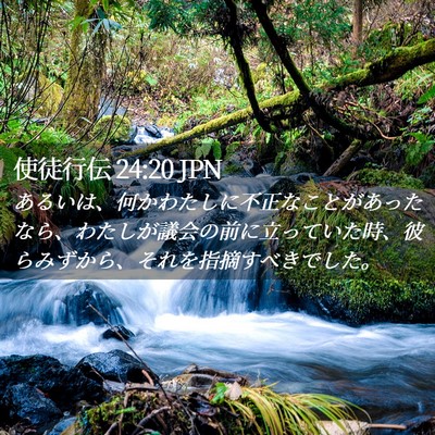 Picture 02 - 使徒行伝 24:20 JPN - あるいは、何かわたしに不正なこと - Bible Verse Picture