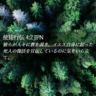 Picture 02 - 使徒行伝 4:2 JPN - 彼らが人々に教を説き、イエス自身 - Bible Verse Picture