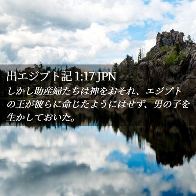 Picture 02 - 出エジプト記 1:17 JPN - しかし助産婦たちは神をおそれ、エ - Bible Verse Picture