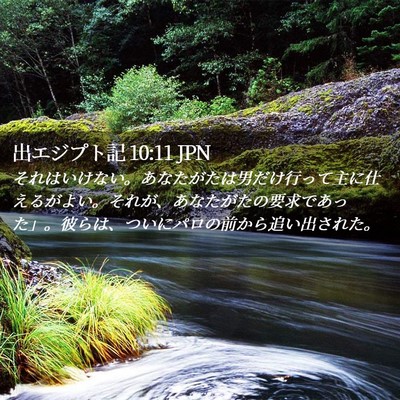 Picture 02 - 出エジプト記 10:11 JPN - それはいけない。あなたがたは男だ - Bible Verse Picture