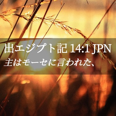 Picture 02 - 出エジプト記 14:1 JPN - 主はモーセに言われた、 - Bible Verse Picture