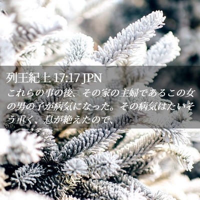 Picture 02 - 列王紀上 17:17 JPN - これらの事の後、その家の主婦であ - Bible Verse Picture