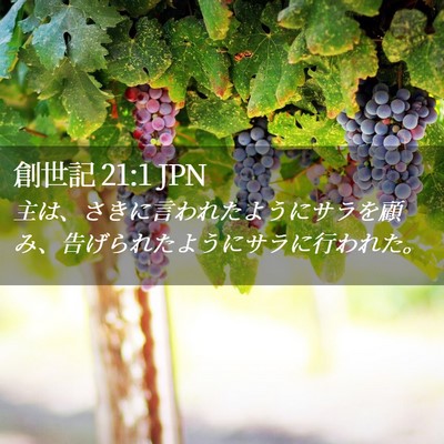 Picture 02 - 創世記 21:1 JPN - 主は、さきに言われたようにサラを - Bible Verse Picture