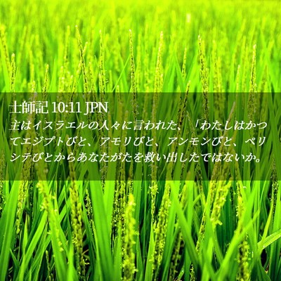 Picture 02 - 士師記 10:11 JPN - 主はイスラエルの人々に言われた、 - Bible Verse Picture