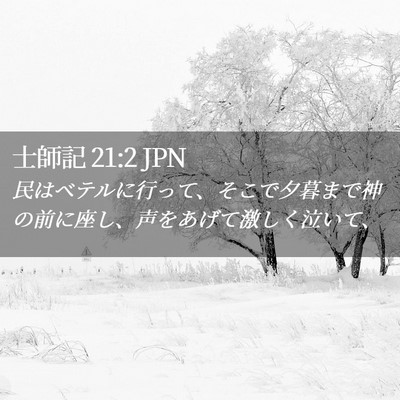 Picture 02 - 士師記 21:2 JPN - 民はベテルに行って、そこで夕暮ま - Bible Verse Picture