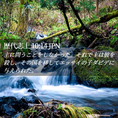 Picture 02 - 歴代志上 10:14 JPN - 主に問うことをしなかった。それで - Bible Verse Picture