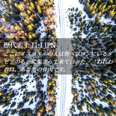 Picture 02 - 歴代志上 11:1 JPN - ここにイスラエルの人は皆ヘブロン - Bible Verse Picture