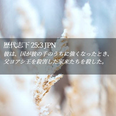 Picture 02 - 歴代志下 25:3 JPN - 彼は、国が彼の手のうちに強くなっ - Bible Verse Picture