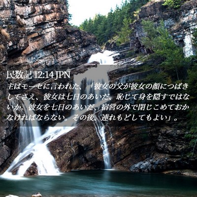 Picture 02 - 民数記 12:14 JPN - 主はモーセに言われた、「彼女の父 - Bible Verse Picture