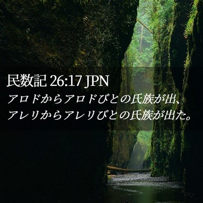 Picture 02 - 民数記 26:17 JPN - アロドからアロドびとの氏族が出、 - Bible Verse Picture