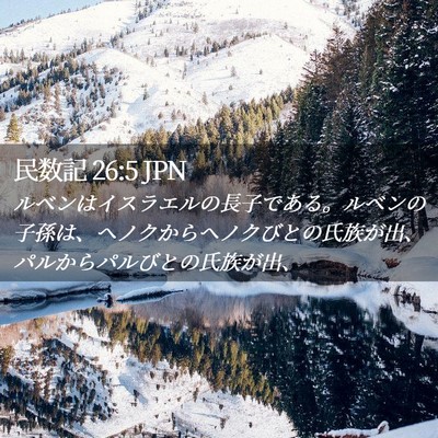 Picture 02 - 民数記 26:5 JPN - ルベンはイスラエルの長子である。 - Bible Verse Picture