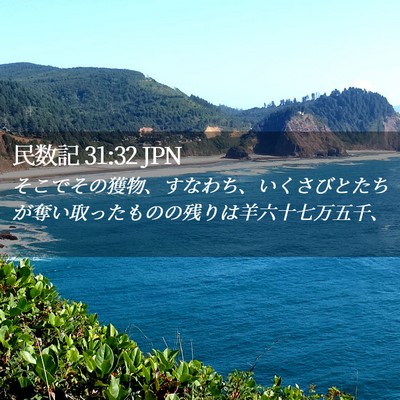Picture 02 - 民数記 31:32 JPN - そこでその獲物、すなわち、いくさ - Bible Verse Picture