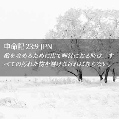 Picture 02 - 申命記 23:9 JPN - 敵を攻めるために出て陣営におる時 - Bible Verse Picture