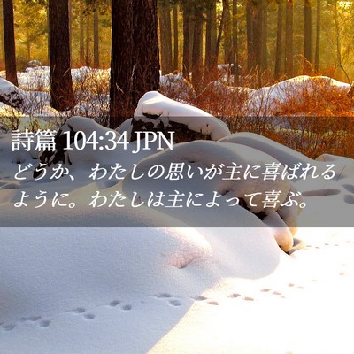 Picture 02 - 詩篇 104:34 JPN - どうか、わたしの思いが主に喜ばれ - Bible Verse Picture
