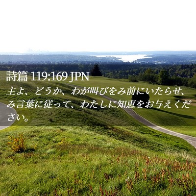 Picture 02 - 詩篇 119:169 JPN - 主よ、どうか、わが叫びをみ前にい - Bible Verse Picture