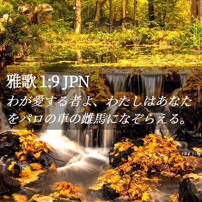 Picture 02 - 雅歌 1:9 JPN - わが愛する者よ、わたしはあなたを - Bible Verse Picture
