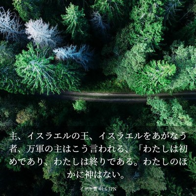 Picture 03 - イザヤ書 44:6 JPN - 主、イスラエルの王、イスラエルを - Bible Verse Picture