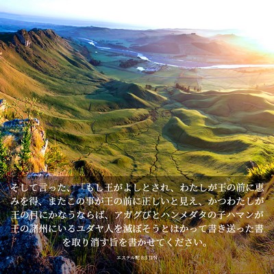 Picture 03 - エステル記 8:5 JPN - そして言った、「もし王がよしとさ - Bible Verse Picture