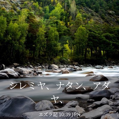 Picture 03 - エズラ記 10:39 JPN - シレミヤ、ナタン、アダヤ、 - Bible Verse Picture