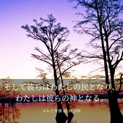 Picture 03 - エレミヤ書 32:38 JPN - そして彼らはわたしの民となり、わ - Bible Verse Picture