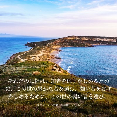 Picture 03 - コリント人への第一の手紙 1:27 JPN - それだのに神は、知者をはずかしめ - Bible Verse Picture