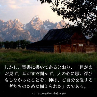 Picture 03 - コリント人への第一の手紙 2:9 JPN - しかし、聖書に書いてあるとおり、 - Bible Verse Picture