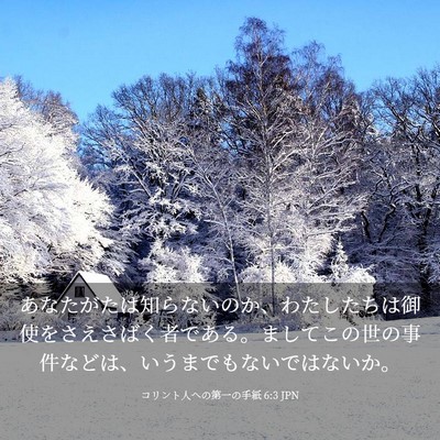 Picture 03 - コリント人への第一の手紙 6:3 JPN - あなたがたは知らないのか、わたし - Bible Verse Picture