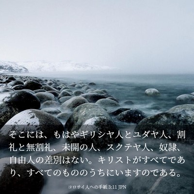 Picture 03 - コロサイ人への手紙 3:11 JPN - そこには、もはやギリシヤ人とユダ - Bible Verse Picture