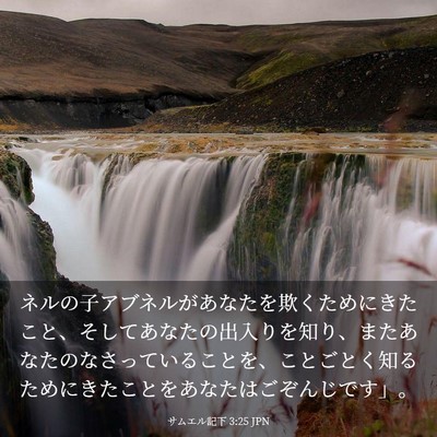 Picture 03 - サムエル記下 3:25 JPN - ネルの子アブネルがあなたを欺くた - Bible Verse Picture