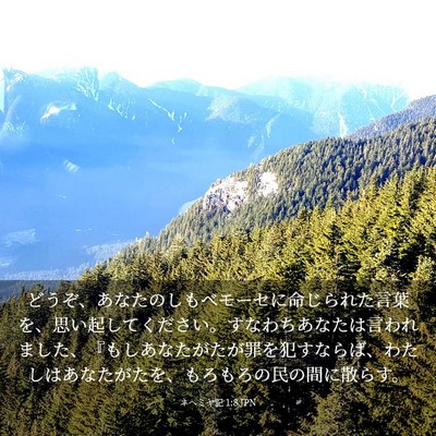 Picture 03 - ネヘミヤ記 1:8 JPN - どうぞ、あなたのしもべモーセに命 - Bible Verse Picture