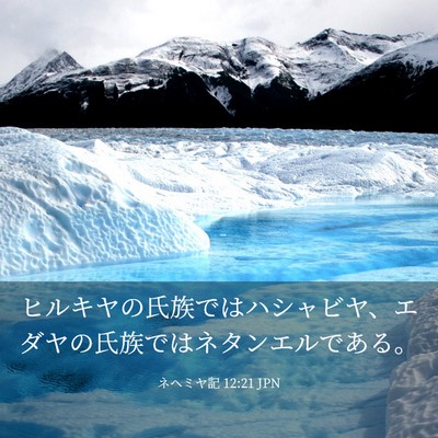 Picture 03 - ネヘミヤ記 12:21 JPN - ヒルキヤの氏族ではハシャビヤ、エ - Bible Verse Picture