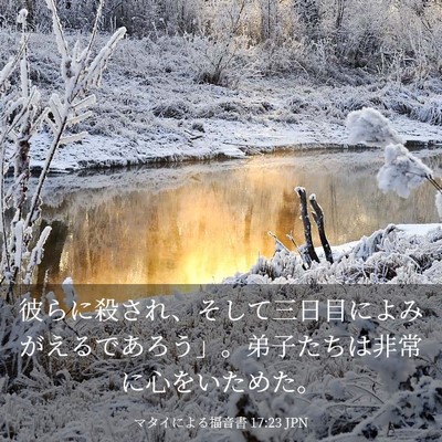 Picture 03 - マタイによる福音書 17:23 JPN - 彼らに殺され、そして三日目によみ - Bible Verse Picture