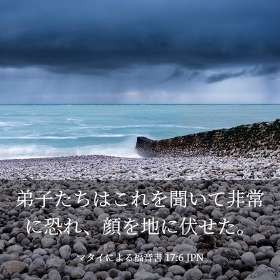 Picture 03 - マタイによる福音書 17:6 JPN - 弟子たちはこれを聞いて非常に恐れ - Bible Verse Picture