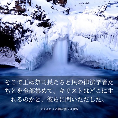 Picture 03 - マタイによる福音書 2:4 JPN - そこで王は祭司長たちと民の律法学 - Bible Verse Picture