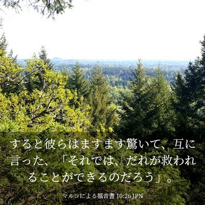 Picture 03 - マルコによる福音書 10:26 JPN - すると彼らはますます驚いて、互に - Bible Verse Picture