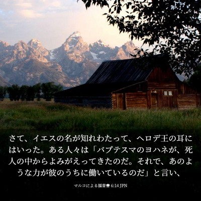 Picture 03 - マルコによる福音書 6:14 JPN - さて、イエスの名が知れわたって、 - Bible Verse Picture
