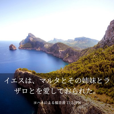 Picture 03 - ヨハネによる福音書 11:5 JPN - イエスは、マルタとその姉妹とラザ - Bible Verse Picture