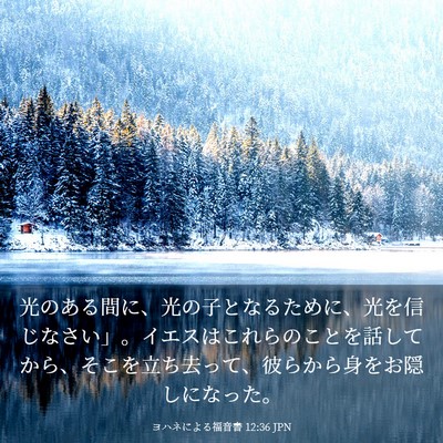 Picture 03 - ヨハネによる福音書 12:36 JPN - 光のある間に、光の子となるために - Bible Verse Picture
