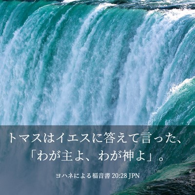 Picture 03 - ヨハネによる福音書 20:28 JPN - トマスはイエスに答えて言った、「 - Bible Verse Picture