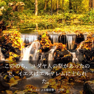 Picture 03 - ヨハネによる福音書 5:1 JPN - こののち、ユダヤ人の祭があったの - Bible Verse Picture