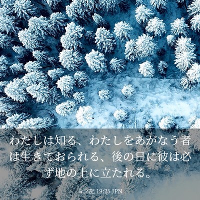 Picture 03 - ヨブ記 19:25 JPN - わたしは知る、わたしをあがなう者 - Bible Verse Picture